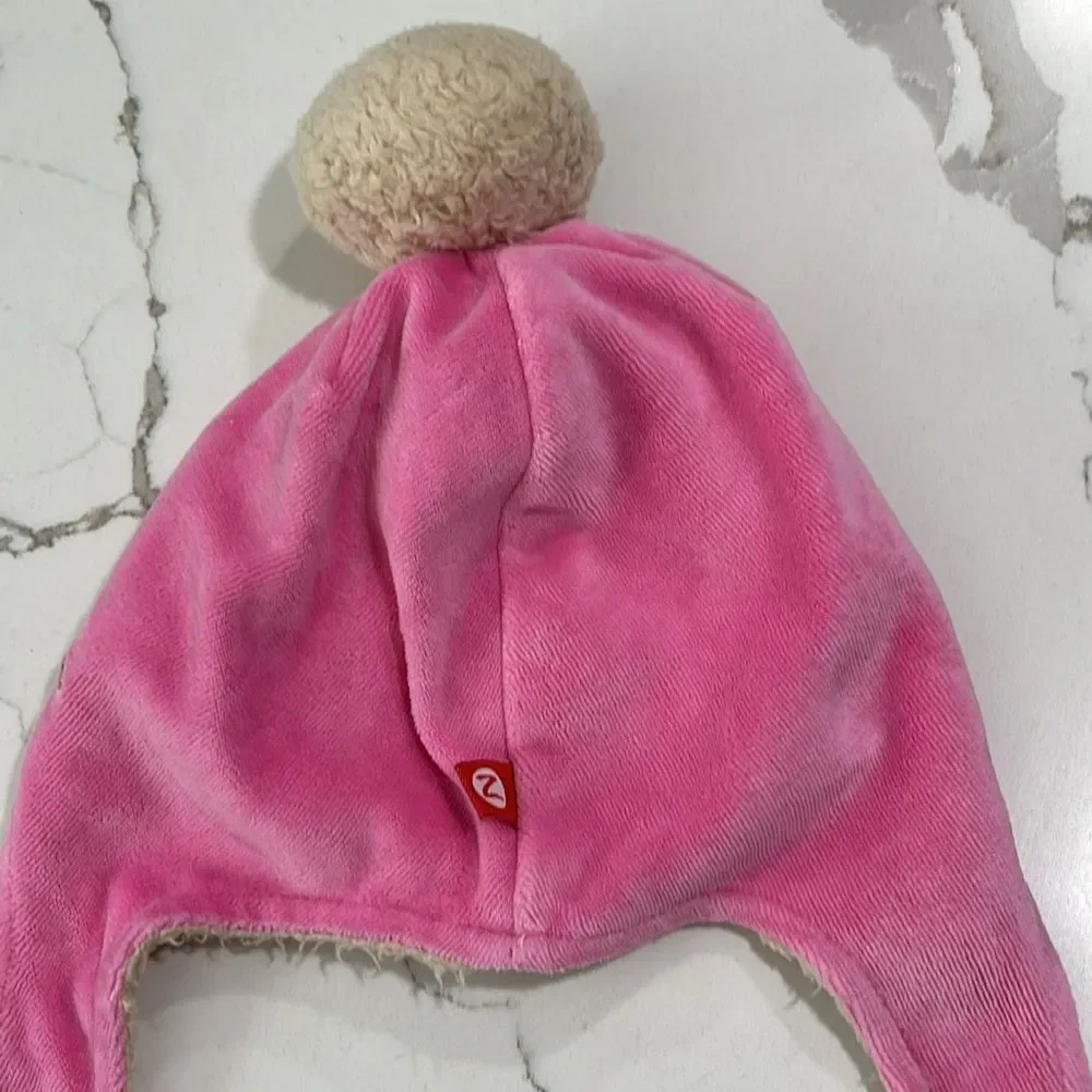 Zutano’s | Pink Fleece Velour Bunny Infant Girls Winter Snow Hat